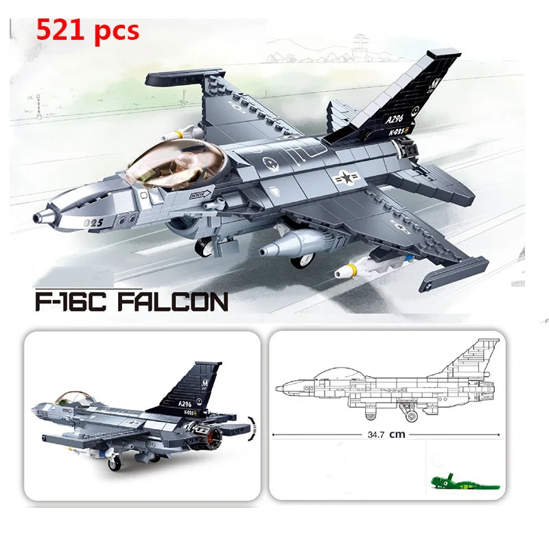 Military Model Building Blocks Set | Airplane, Tank, and Armored Car for Kids - Joy Gift