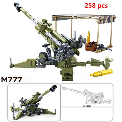 Military Model Building Blocks Set | Airplane, Tank, and Armored Car for Kids - Joy Gift