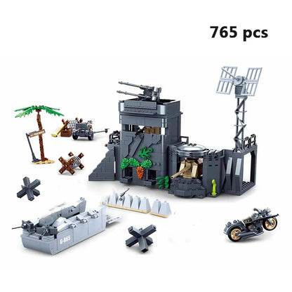 Military Model Building Blocks Set | Airplane, Tank, and Armored Car for Kids - Joy Gift