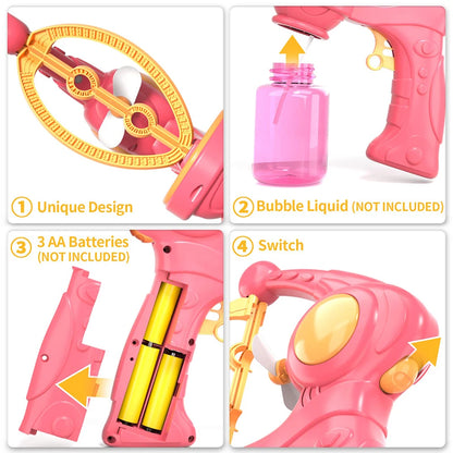 Automatic Bubble Gun Toy - Summer Outdoor Fun, Kids Birthday Gifts, Water Park Play Machine - Joy Gift