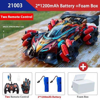 F1 Drift RC Car with LED Lights & Music - 2.4G Remote Control Stunt Car for Kids - Joy Gift