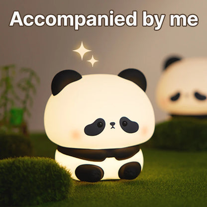 Panda LED Night Light - Cute Silicone USB Rechargeable Touch Lamp for Bedroom, Timer Night Lamp for Children, Decorative Children's Gift - Joy Gift