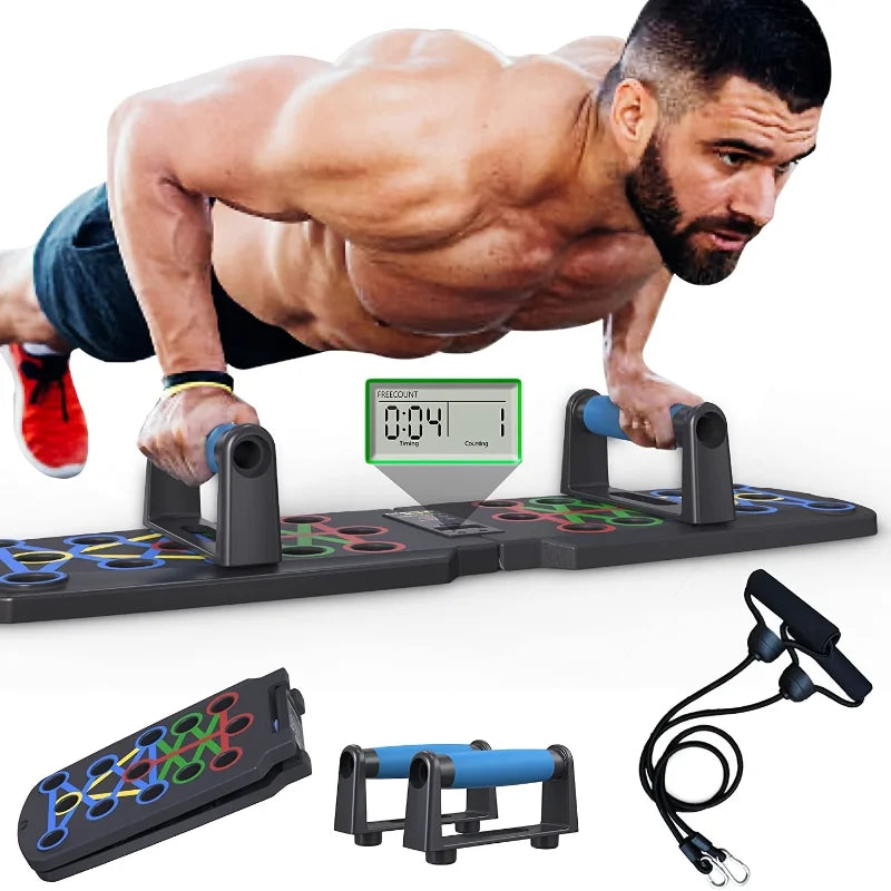 Multifunctional Smart Push-Up Board - Gym Equipment for Home Exercise, Plank Fitness, Abdominal Workout, Chest Training, and Push-Ups Stands - Joy Gift