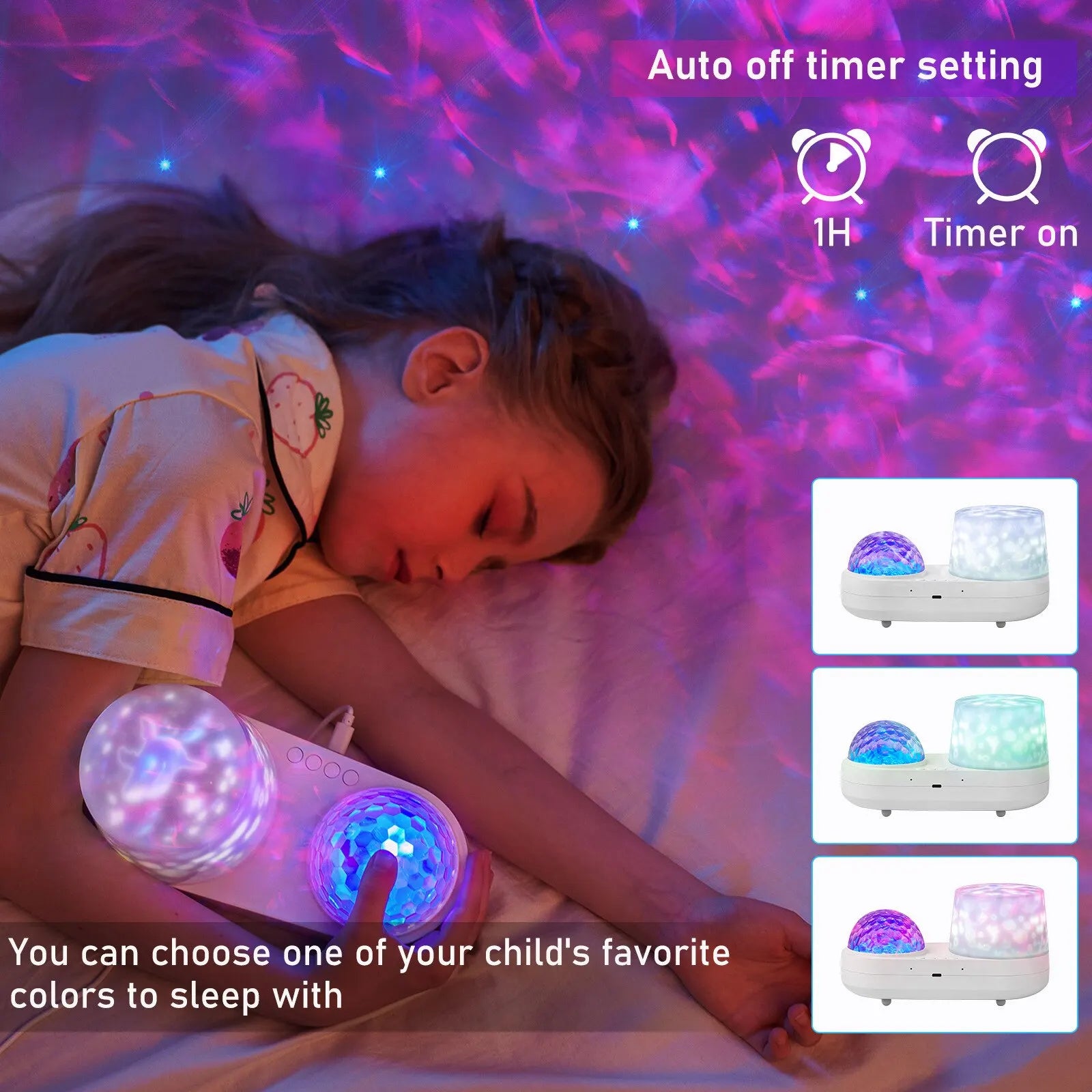 Enchanting Constellation Galactic Projection Lamp | 360 Degree Rotating Ocean Starry Night Light for Kids - Joy Gift