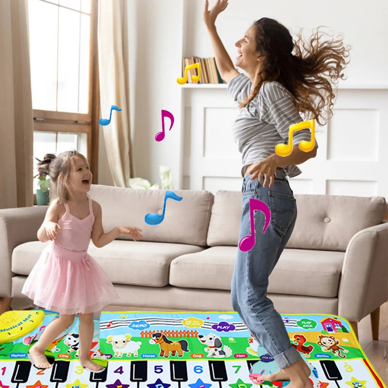 Multi-Functional Piano Mat for Kids - Musical Play Carpet for Toddlers - Joy Gift