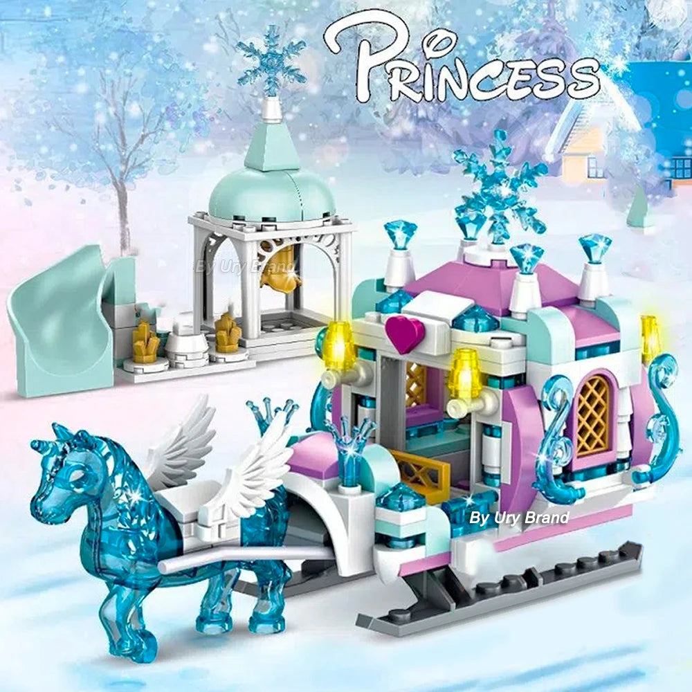 Princess Ice Castle Building Blocks Set for Girls - Joy Gift