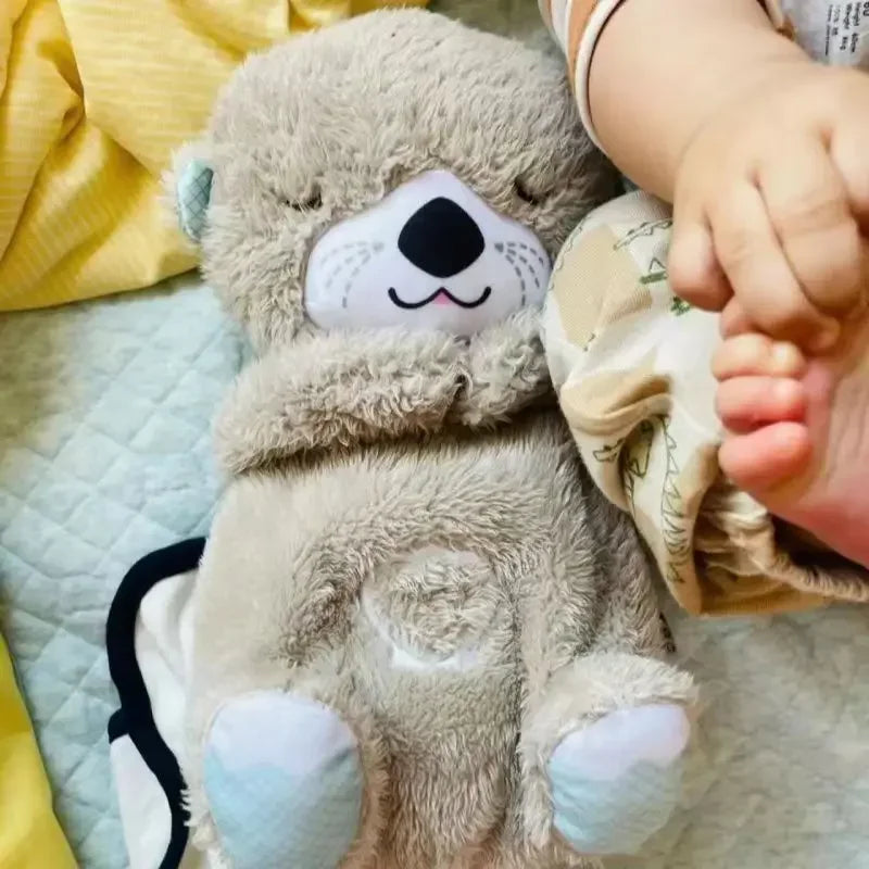 Breathing Luminescence Sleep Song Cute Soothing Bear - Soothing Music Doll for Baby Sleep - Joy Gift