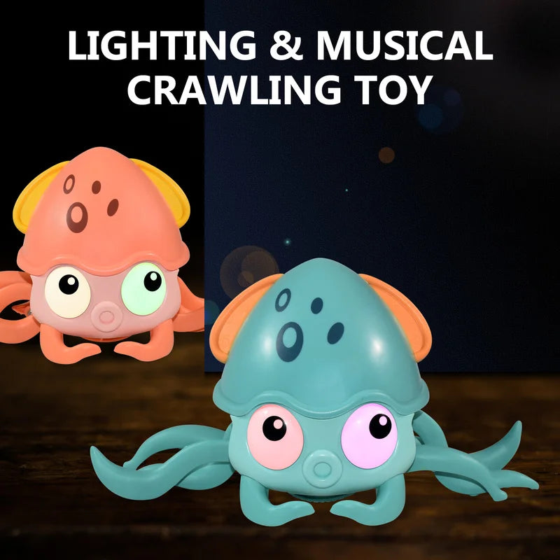 Interactive Induction Escape Crab & Octopus Crawling Toy - Educational and Fun Musical Toy for Toddlers - Joy Gift