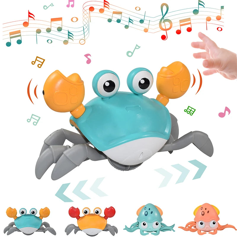 Interactive Induction Escape Crab & Octopus Crawling Toy - Educational and Fun Musical Toy for Toddlers - Joy Gift