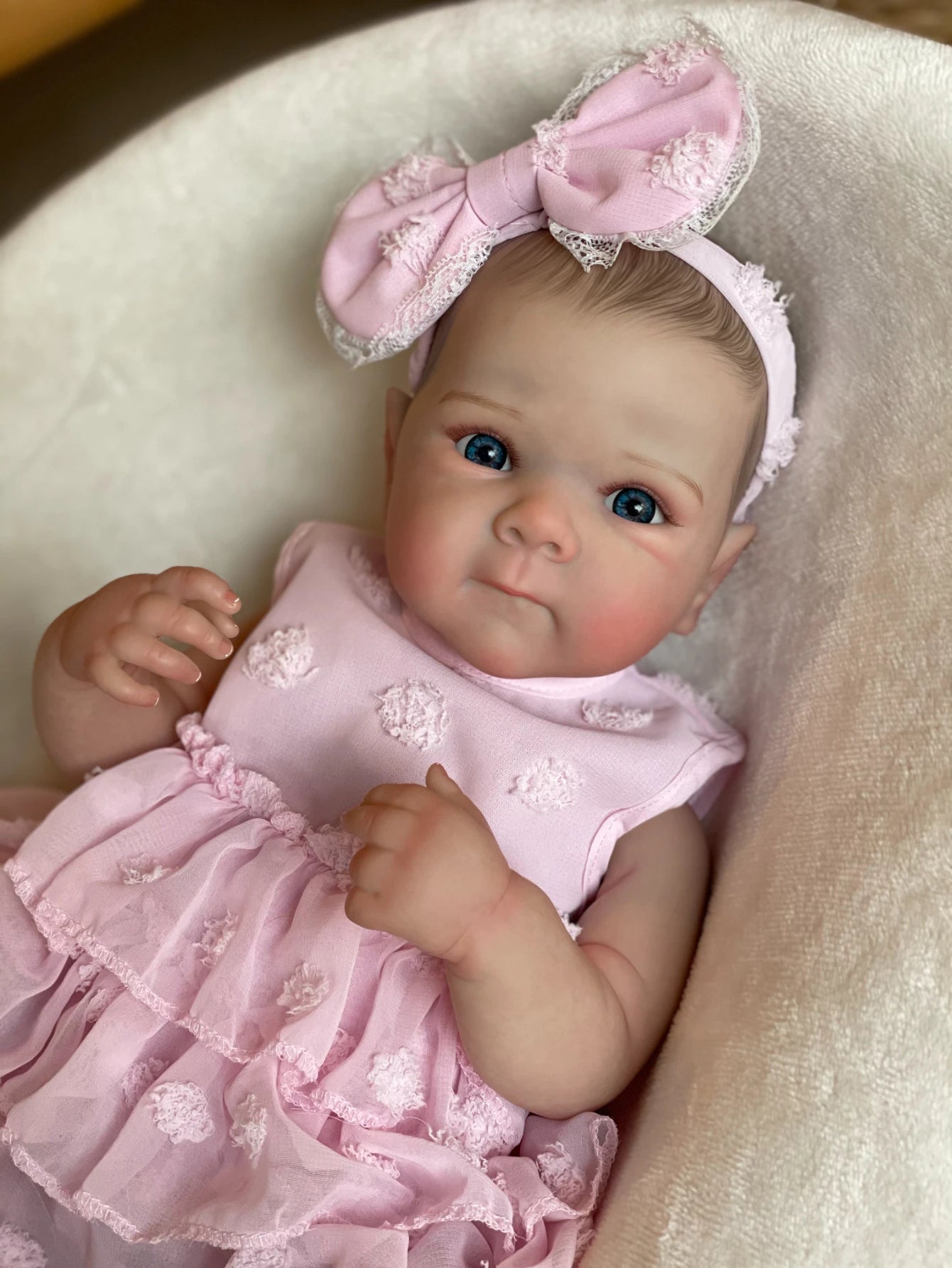 18 Inch (45 CM) Lifelike Reborn Baby Doll - Soft Silicone, Realistic Painted Hair, Perfect Gift for Kids - Joy Gift