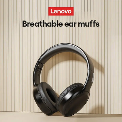 Lenovo TH30 Wireless Bluetooth 5.3 Headphones - Foldable Gaming & Sport Headset with Mic - Joy Gift