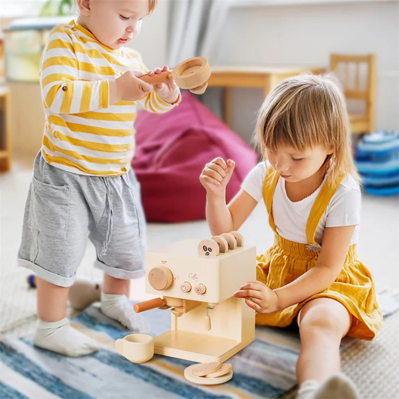 Five-in-One Wooden Montessori Activity Cube | Educational Toy for Kids - Joy Gift