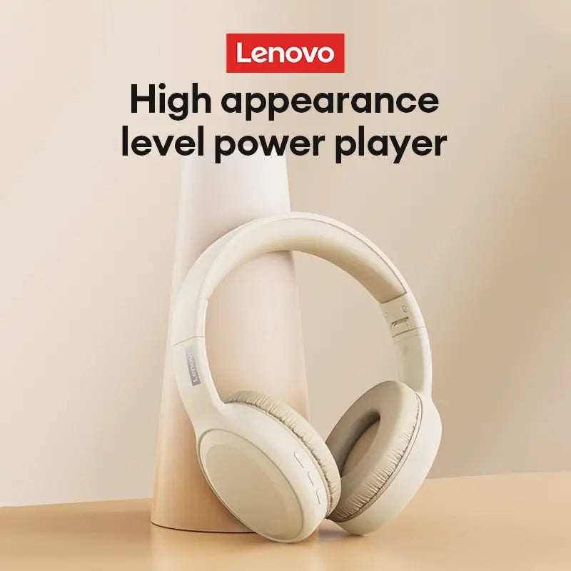 Lenovo TH30 Wireless Bluetooth 5.3 Headphones - Foldable Gaming & Sport Headset with Mic - Joy Gift