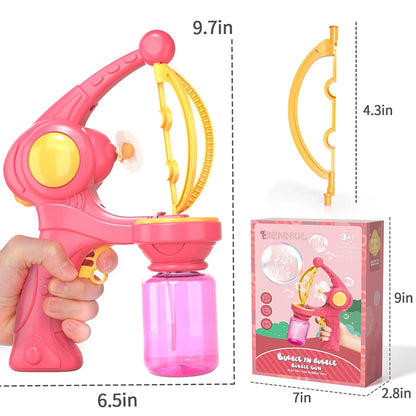 Automatic Bubble Gun Toy - Summer Outdoor Fun, Kids Birthday Gifts, Water Park Play Machine - Joy Gift