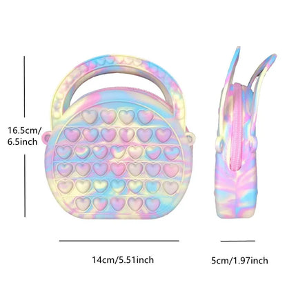 Silicone Pop Purse - Sensory Push Pop Bubble Bag for Kids - Joy Gift