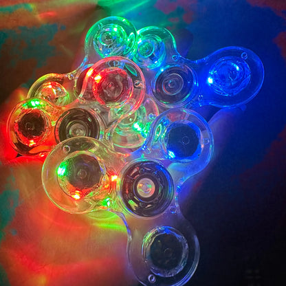 Luminous Transparent Fidget Spinner: Stress Relief and Entertainment Toy - Joy Gift