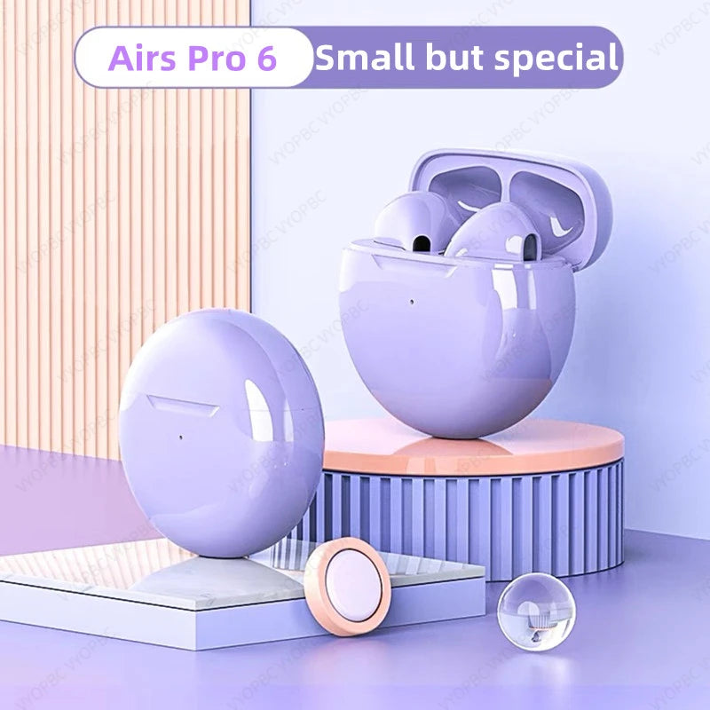 Air 6 TWS Wireless Bluetooth Earphones Mini Pods Earbuds Earphone Headset - Joy Gift