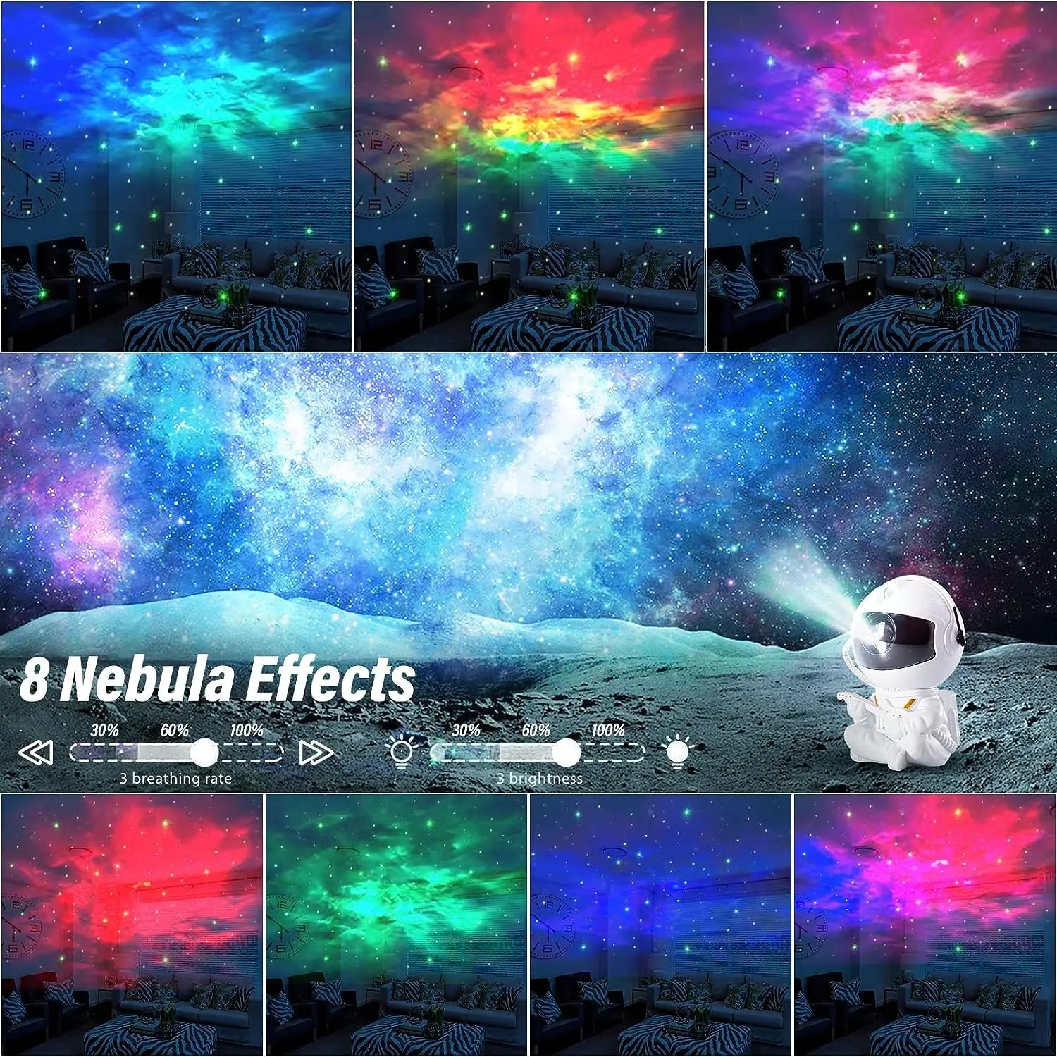 Astronaut Galaxy Star Projector - Starry Sky Night Light for Bedroom and Home Decor - Joy Gift