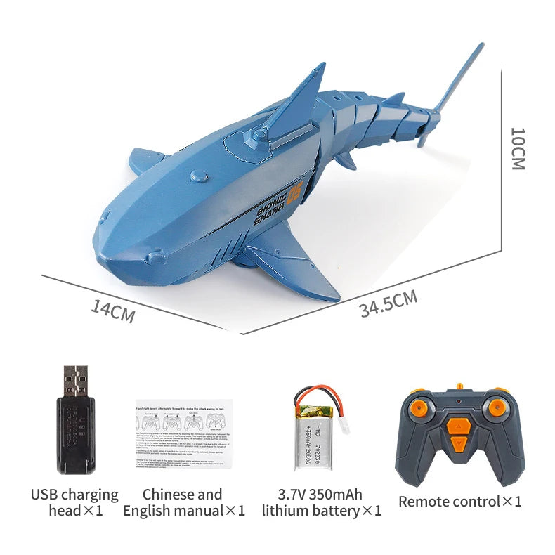 Remote Control Whale Shark Toy - Interactive Bath & Pool Fun for Kids - Joy Gift