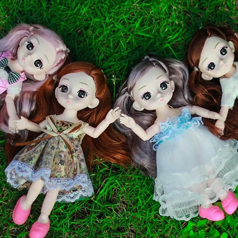 8pcs BJD Jointed Fashion Dolls with Clothes | Perfect Birthday Gift for Girls - Joy Gift