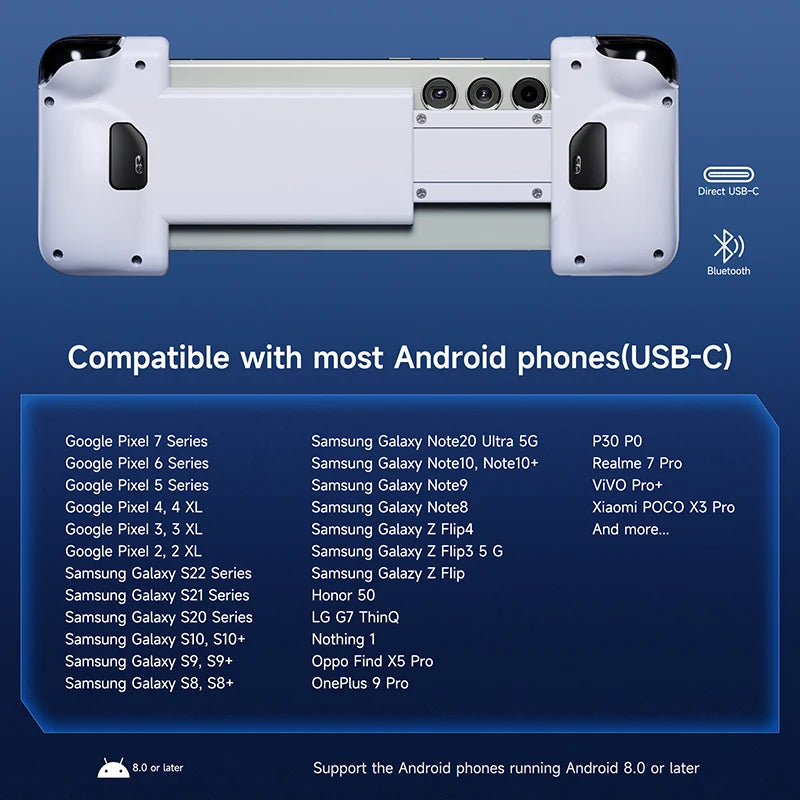 EasySMX M05 Type C Mobile Phone Controller for Cloud Gaming | Xbox Game Pass, iPhone 15 Series, xCloud, Mapping, Hall Effect - Joy Gift