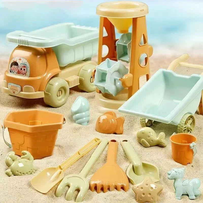 Children's Outdoor Beach Toys Set - Shovel, Mold, and Bucket for Fun Sand Play - Joy Gift