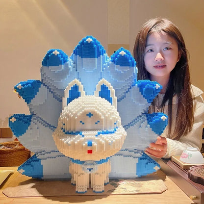 2024 Oversized Nine-Tailed Fox Puzzle Block - Cute Toy for Boys and Girls, Perfect Birthday Gift and Collectible Ornament - Joy Gift