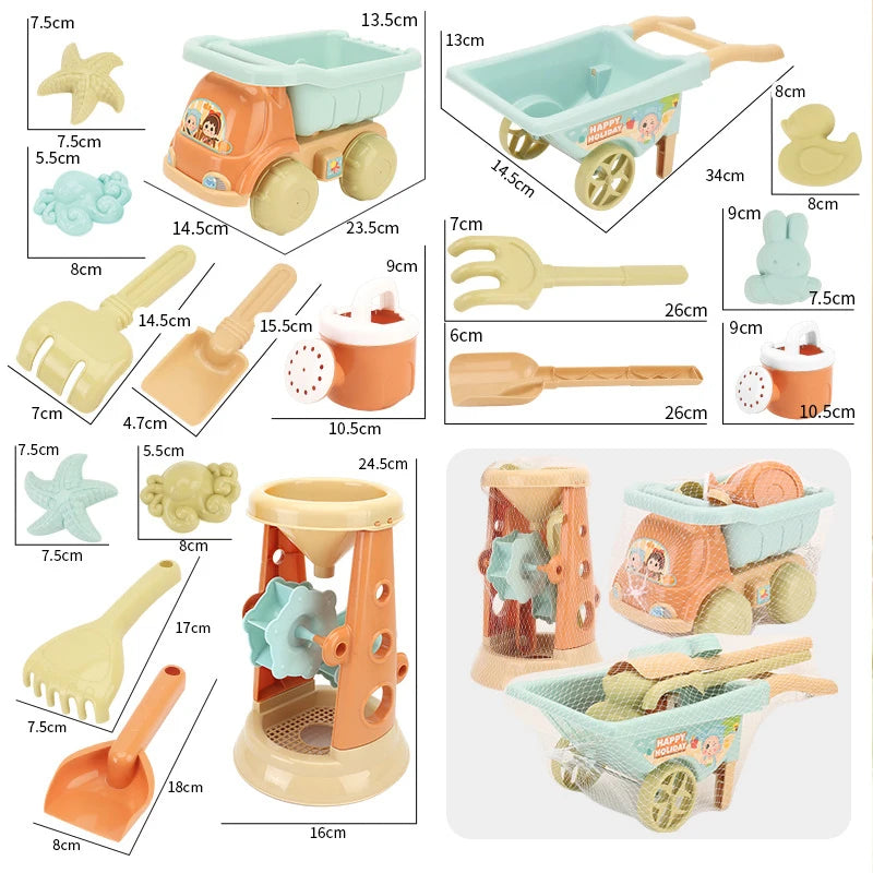 Children's Outdoor Beach Toys Set - Shovel, Mold, and Bucket for Fun Sand Play - Joy Gift