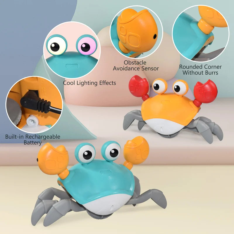 Interactive Induction Escape Crab & Octopus Crawling Toy - Educational and Fun Musical Toy for Toddlers - Joy Gift