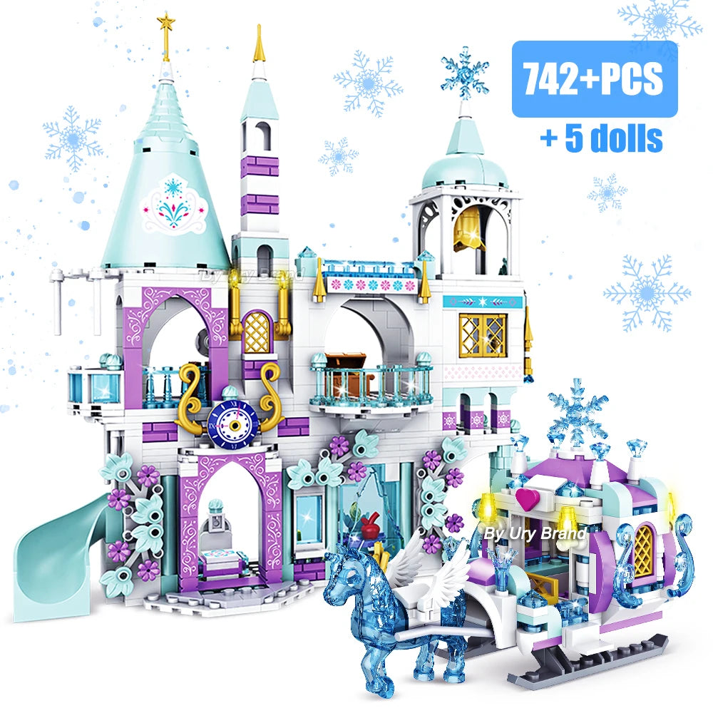 Princess Ice Castle Building Blocks Set for Girls - Joy Gift