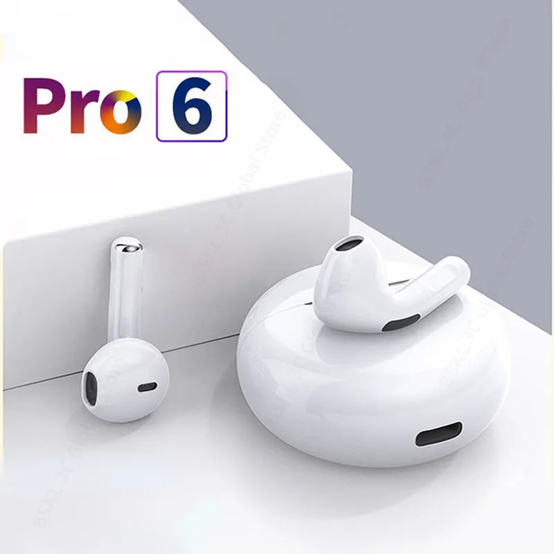 Air 6 TWS Wireless Bluetooth Earphones Mini Pods Earbuds Earphone Headset - Joy Gift