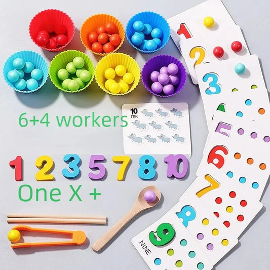 Montessori Baby Number Recognition Toy - Enhance Fine Motor Skills and Cognitive Development - Joy Gift