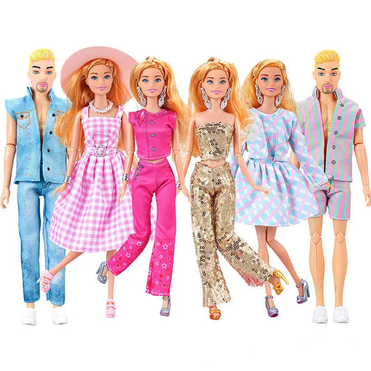 30cm Male/Female BJD Ken Doll Full Set with Clothes - Perfect Dress Up Toy for Girls - Joy Gift