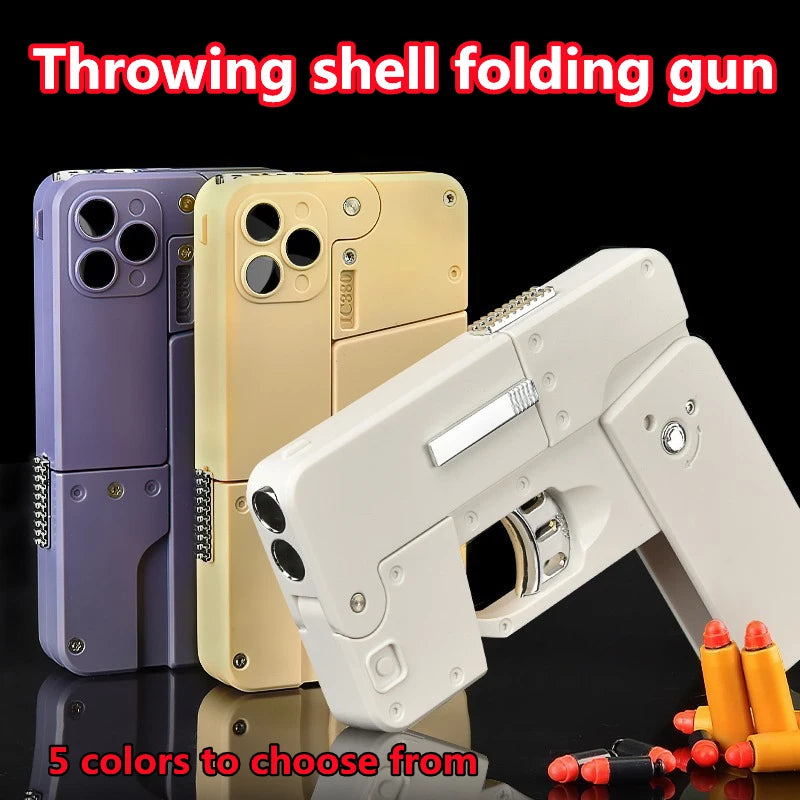 Innovative Foldable Smartphone Pistol Toy for Outdoor Fun - Joy Gift