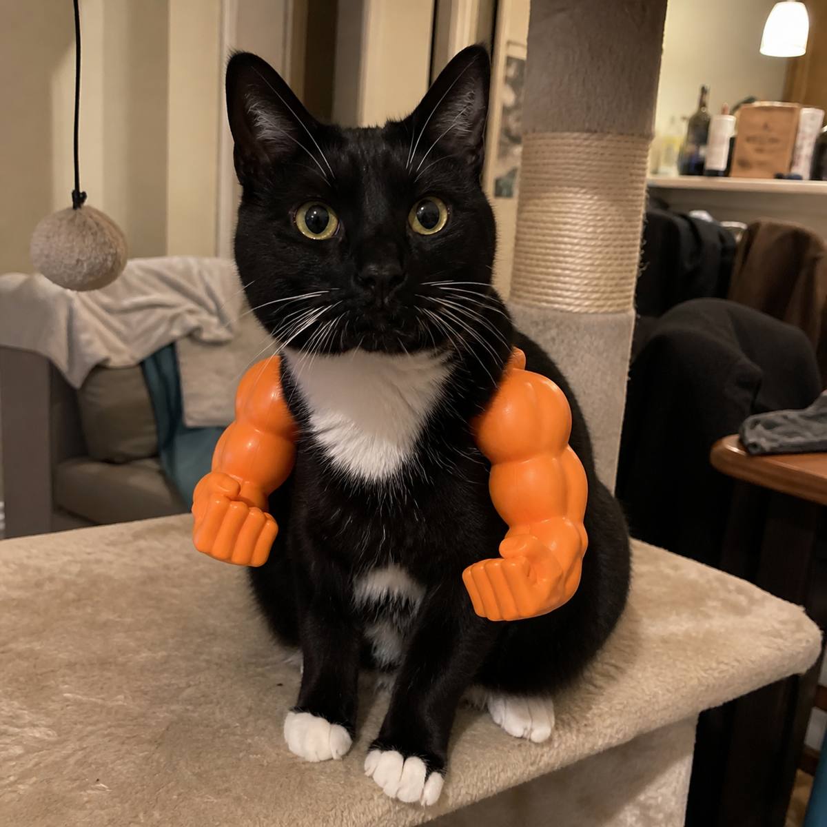 Demo customer photo 3 showing Cat Muscle Arms in use