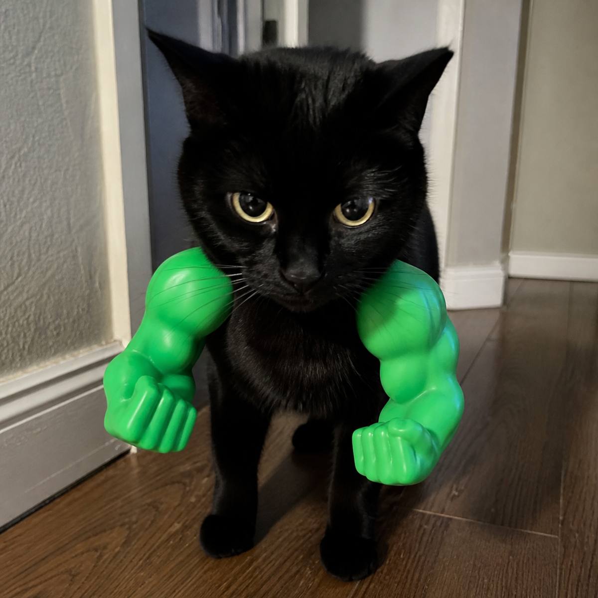 Demo customer photo 5 showing Cat Muscle Arms in use