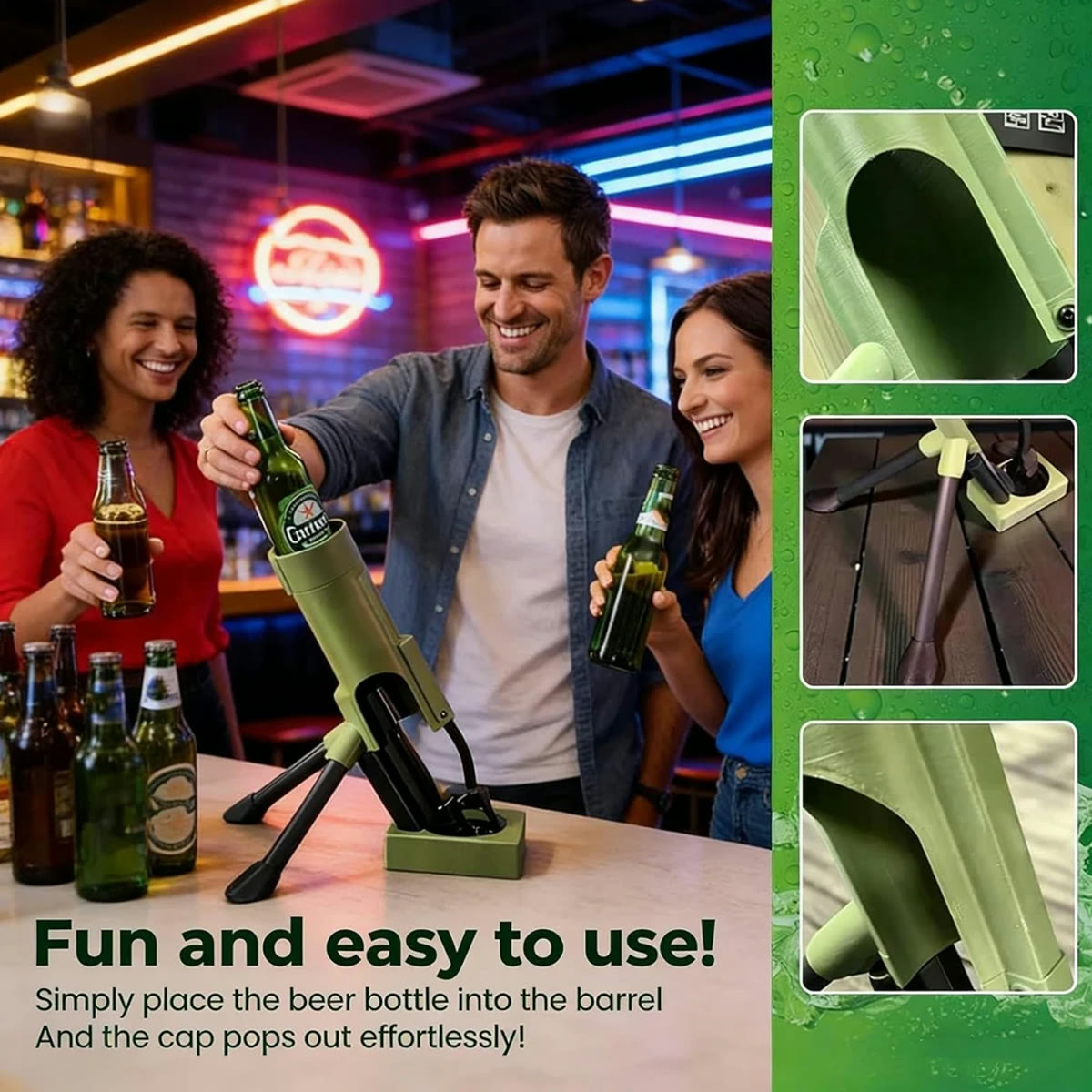 Joy Gift Studio - Product view illustrating the bottle-in-tube operating position.