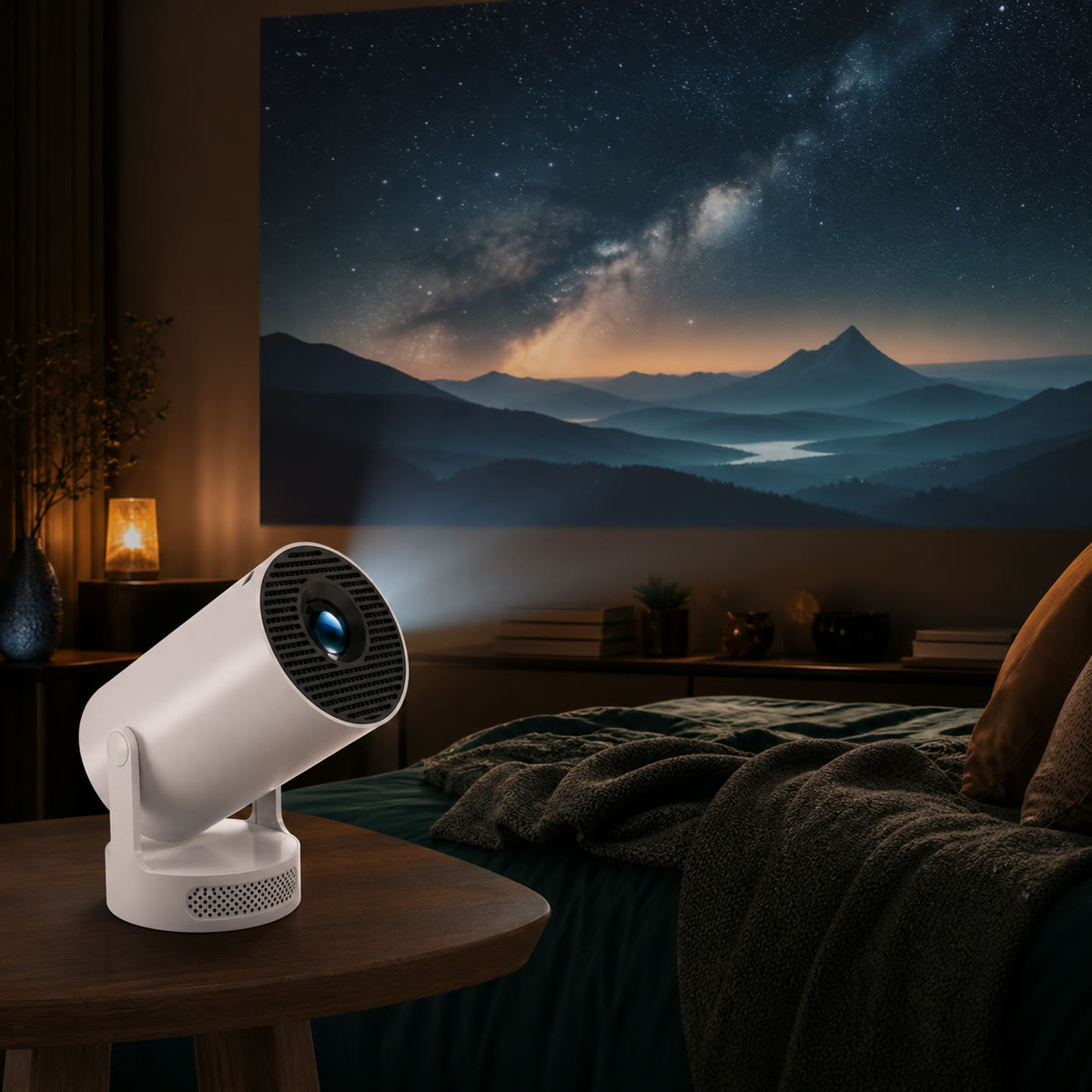 Joy Gift Studio - White colour option shown in a home viewing setup.