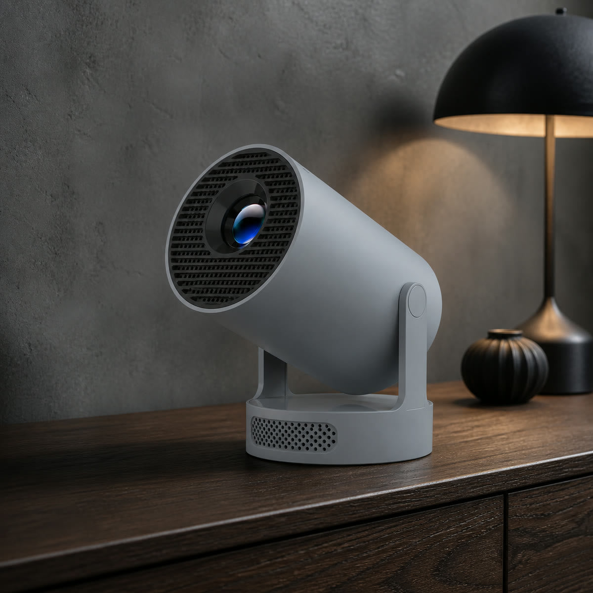 Joy Gift Studio - Gray colour option shown with the rotating stand.