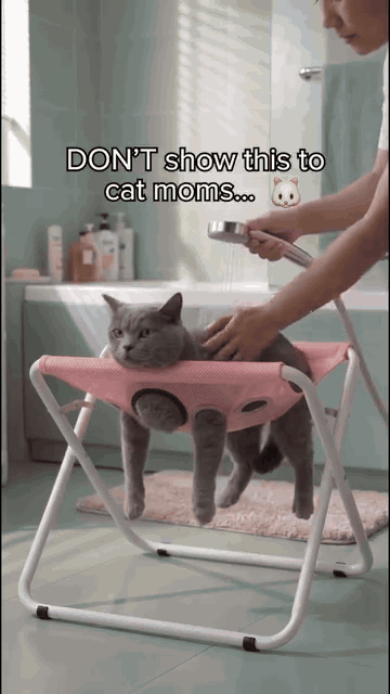 Foldable Pet Grooming Hammock Stand — See it in action 1